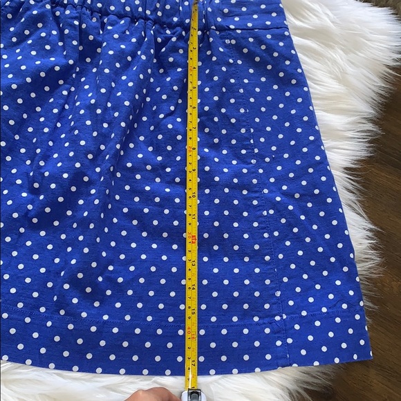 J. Crew Boardwalk Polka Dot Linen Skirt.Size 4 - Picture 10 of 14